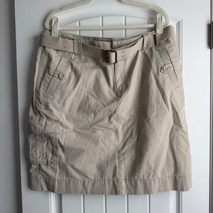 Liz Claiborne Khaki Cargo Skirt